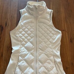 Lululemon White Quilted Vest